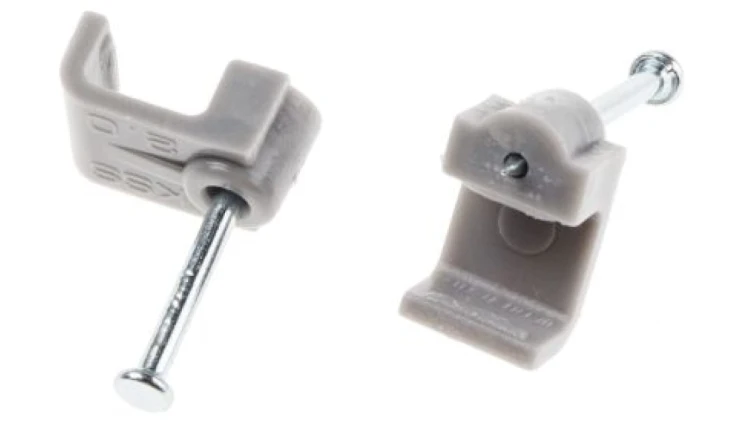 Spinka do kabli Prostokątna obejma do kabli, 1.5mm, materiał: PE, 9.9 x 8.5 x 8mm, RS PRO