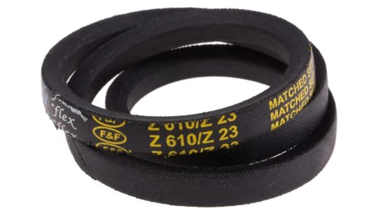 Pas napędowy, profil Z, materiał: PET, guma, 10mm x 6mm x 585mm, RS PRO
