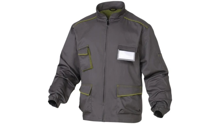 Bluza Panostyle z poliestru i bawełny szaro-zielona XL M6VESGRXG