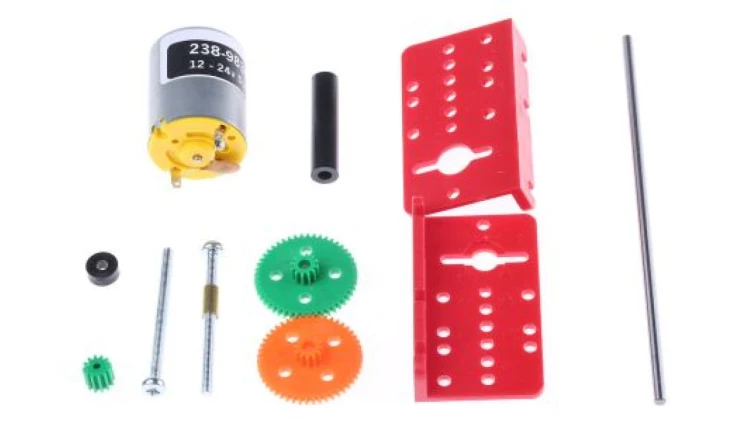 Motoreduktor DC, 300 mA, 1,62 W, 2 - 4199 obr./min, 25 gcm, RS PRO
