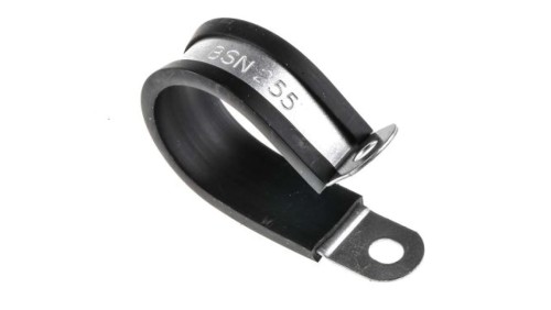 Spinka do kabli Obejma typu P, 25mm, materiał: Stal platerowana, 12.7 x 1.4mm, RS PRO (55 sztuk)