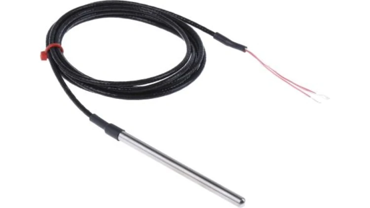 Termopara typ PT 100, -50C do +250C 100mm kabel 2m, Stal nierdzewna