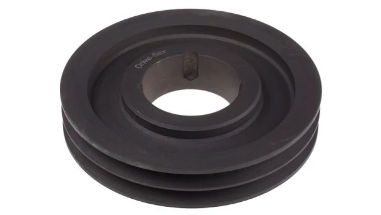 Krążek, śr. całkowita: 185.5mm, śr. otworu: 50mm, l. rowków: 2, Żeliwo, stal