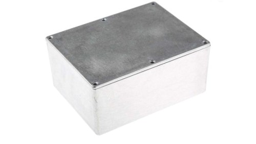 Obudowa ekranowana Srebrny IP66 Neopren, 165.8 x 127.3 x 76.3mm, RS PRO
