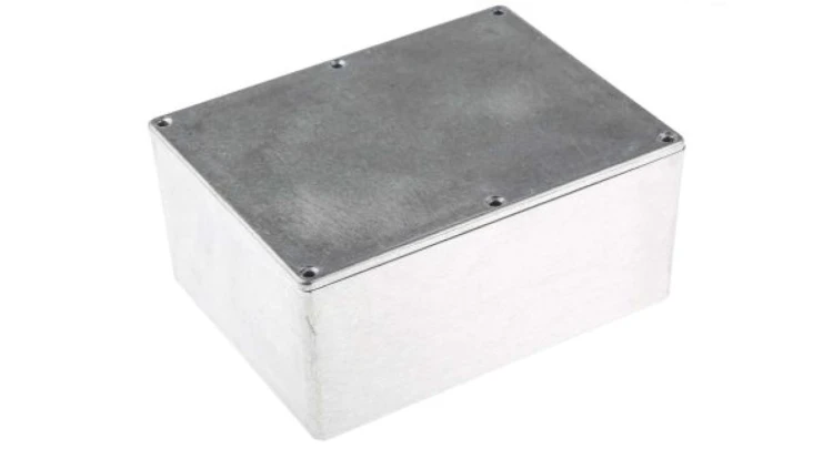 Obudowa ekranowana Srebrny IP66 Neopren, 165.8 x 127.3 x 76.3mm, RS PRO