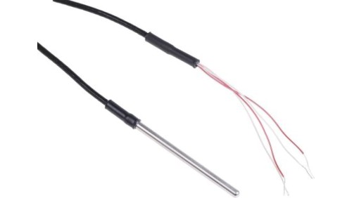 Termopara typ PT 100, -50C do +250C 50mm kabel 2m, Stal nierdzewna