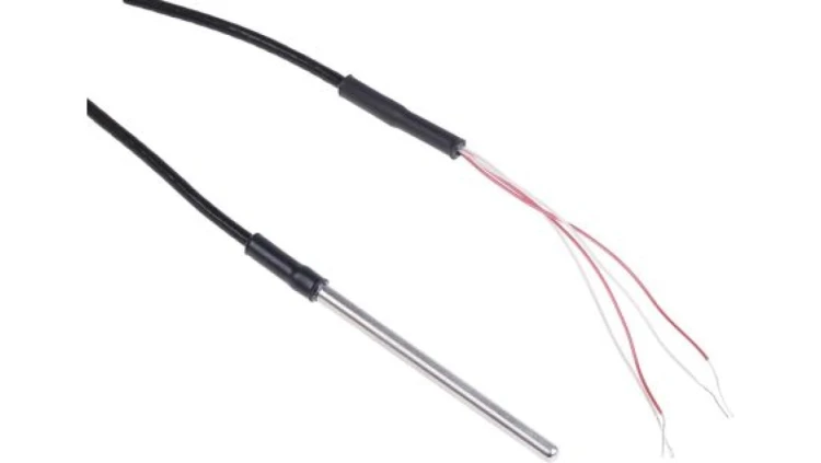 Termopara typ PT 100, -50C do +250C 50mm kabel 2m, Stal nierdzewna