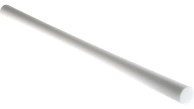 Pręt z fluorowego tworzywa sztucznego PTFE, Ø 25mm x 500mm, kolor: Nieprzezroczyste