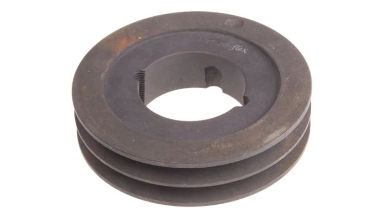 Krążek, śr. całkowita: 144mm, śr. otworu: 42mm, l. rowków: 2, Żeliwo, stal