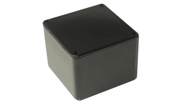 Obudowa ogólnego użytku Czarny IP54, 55 x 55 x 42mm, RS PRO Obudowa Profilowana Ogólnego Przeznaczenia