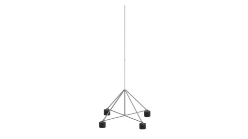 Maszt na czworonogu do zwodów poziomych wysokich 5m aluminium/ocynk ogniowy 65.5 AL/OG ZA 3P CZ 65135092