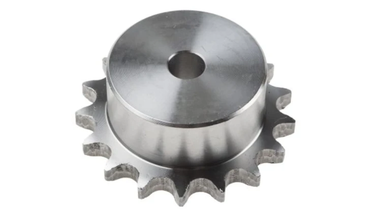 Koło łańcuchowe drabinkowe, 17 zębów, 08B-1, Pilot, śr otworu: 12mm, śr toczna: 69.11mm, Stal