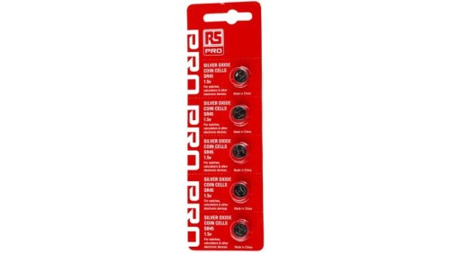 Bateria pastylkowa, SR45, 1.55V, 60mAh, RS PRO