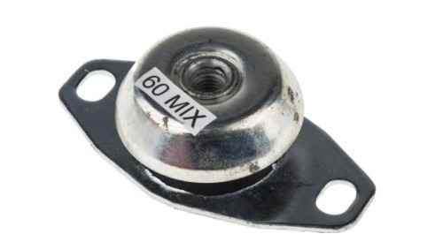 Mocowanie antywibracyjne, M12, Ø 120mm, H 35.3mm, 118, materiał: Guma naturalna 60 Shore A, RS PRO