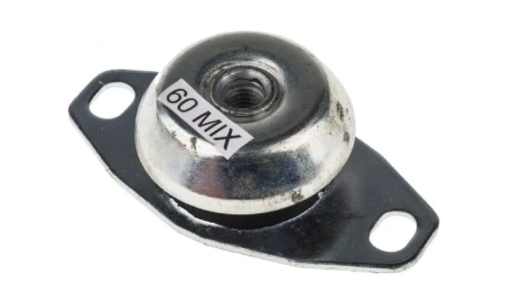 Mocowanie antywibracyjne, M12, Ø 120mm, H 35.3mm, 118, materiał: Guma naturalna 60 Shore A, RS PRO