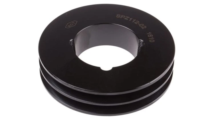 Krążek, śr. całkowita: 116mm, śr. otworu: 42mm, l. rowków: 2, Żeliwo, stal