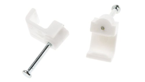 Spinka do kabli Prostokątna obejma do kabli, materiał: PE, 9.9 x 8.5 x 8mm, RS PRO