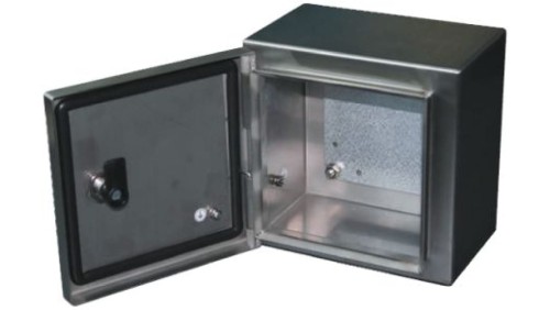 Szafka ścienna rozdzielcza, materiał: Stal nierdzewna typu 304, IP66, 500 x 600 x 200mm, RS PRO