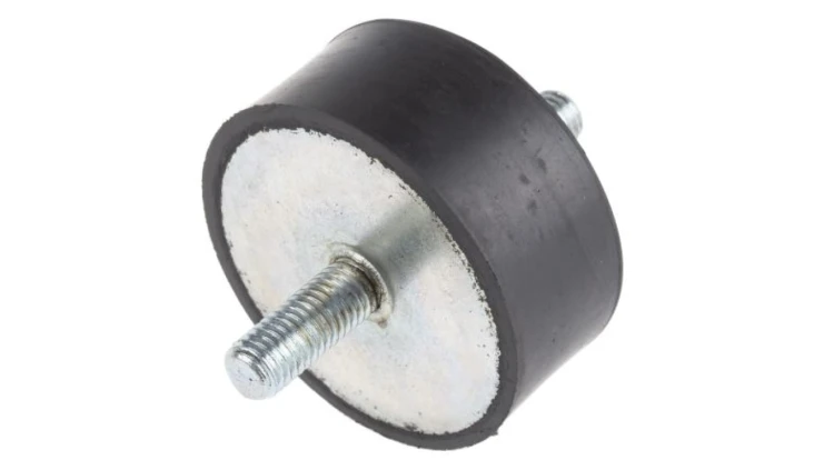 Mocowanie antywstrząsowe, M10, Ø 60mm, materiał: Guma naturalna 70Shore A, RS PRO