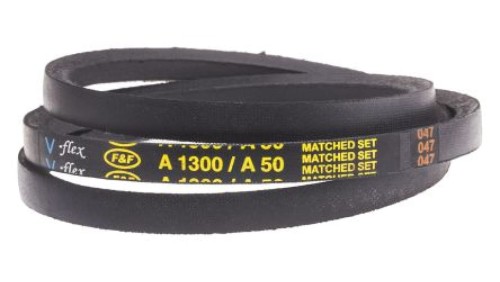 Pas napędowy, profil A, materiał: PET, guma, 13mm x 8mm x 1.27m, RS PRO