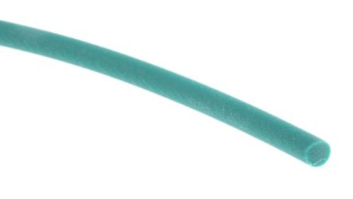 Zaokrąglony pas poliuretanowy, Zielony, śr.: 4mm, dł. 5m, obc.: 3.4kg