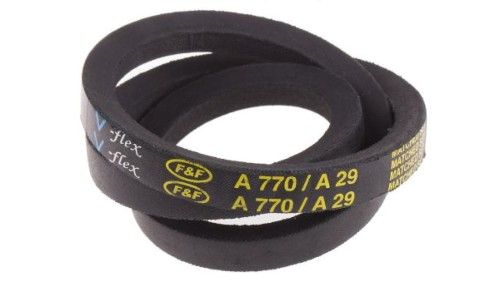 Pas napędowy, profil A, materiał: PET, guma, 13mm x 8mm x 730mm, RS PRO