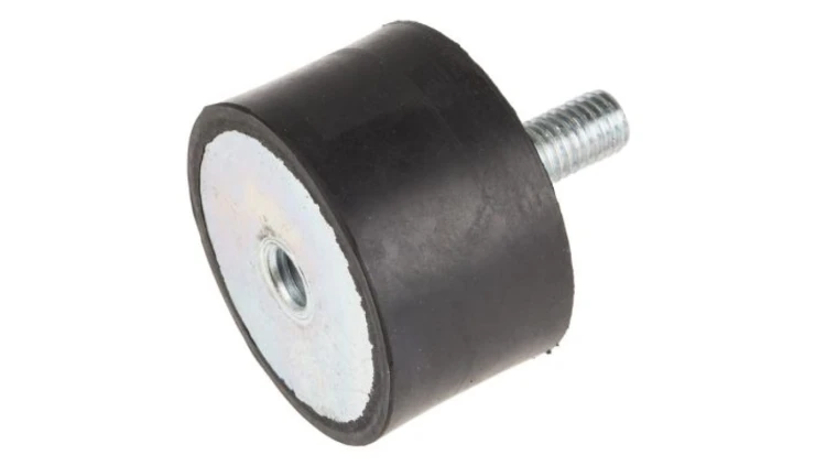 Mocowanie antywstrząsowe, M10, Ø 50mm, materiał: Guma naturalna 60Shore A, RS PRO