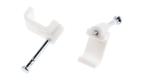 Spinka do kabli Prostokątna obejma do kabli, materiał: PE, 7.9 x 10.2 x 8mm, RS PRO