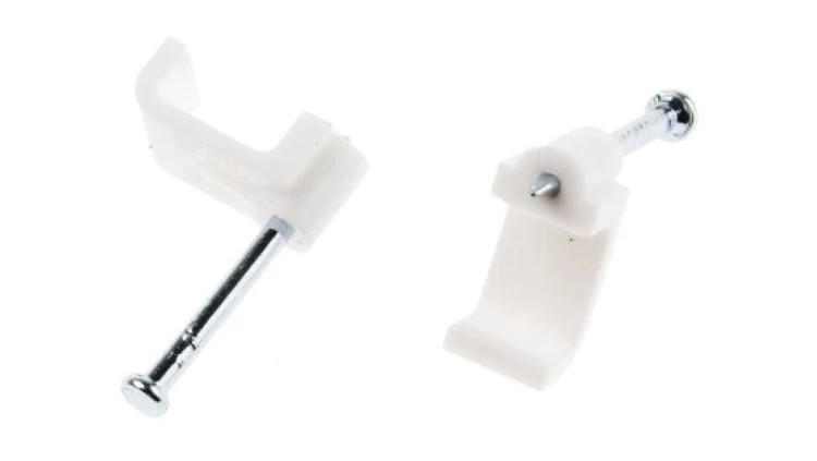 Spinka do kabli Prostokątna obejma do kabli, materiał: PE, 7.9 x 10.2 x 8mm, RS PRO