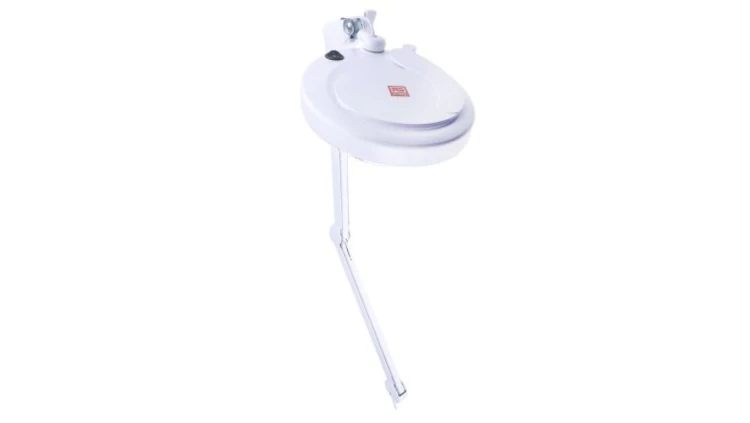 Lampa z lupą, 3dioptrii, 125mm, Montaż zaciskowy na stole, LED, 14.5W