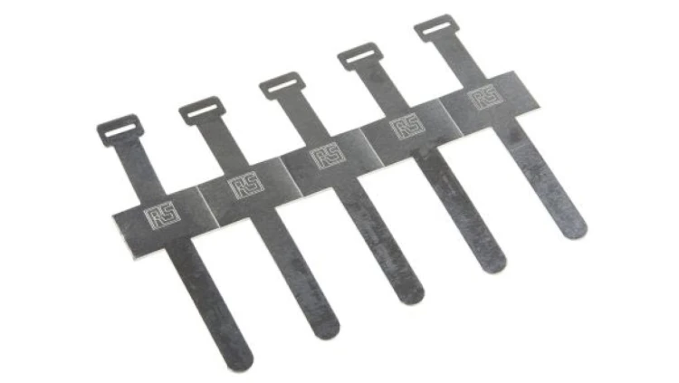 Spinka do kabli Zacisk z blokadą, 19.3mm, materiał: Aluminium, Samoprzylepny, 89 x 25.4 x 8mm, RS PRO