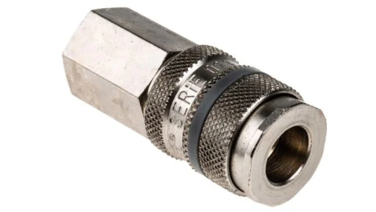 Szybkozłączka pneumatyczna, materiał Mosiądz, złącze G 1/4 żeńskie, RS PRO CEJN 310, Forster, Hansen 3000, ISO 6150 B,