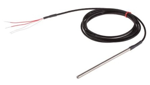 Termopara typ PT 100, -50C do +250C 125mm kabel 2m, Stal nierdzewna