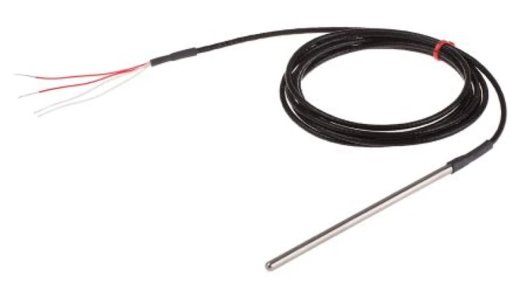 Termopara typ PT 100, -50C do +250C 125mm kabel 2m, Stal nierdzewna