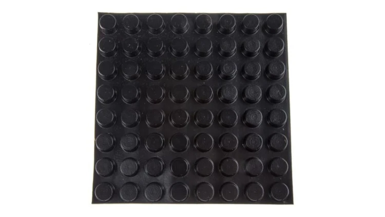 Nóżki antywibracyjne, 16.5mm, Okrągła