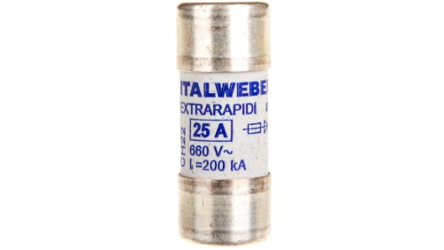 Wkładka bezpiecznikowa cylindryczna 22x58mm 25A aR 690V CH22UQ 002645013