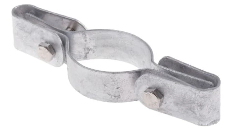 Cast Iron Rura okrągła Zacisk panelu, 48.3mm OD RS PRO