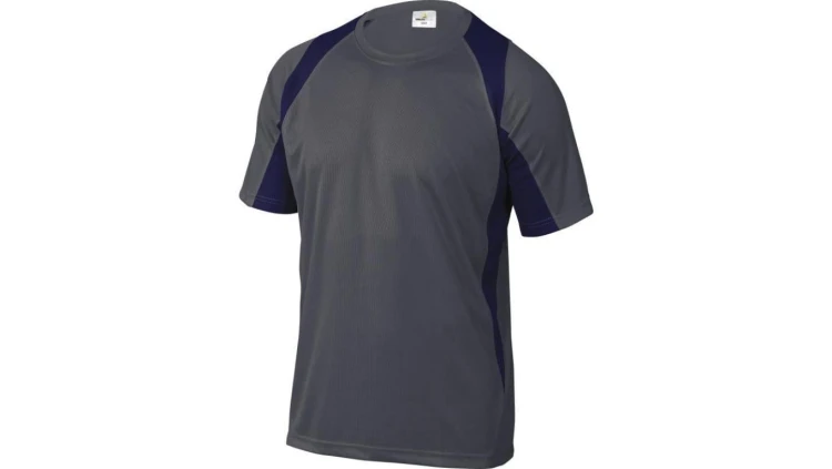 T-Shirt szaro-granatowy z poliestru (100) 160G szybkoschnący rozmiar XL BALIGMXG