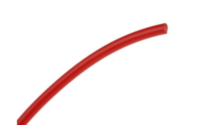 Zaokrąglony pas poliuretanowy, Czerwony, śr.: 2mm, dł. 5m, obc.: 0.86kg