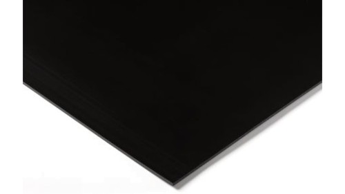 Arkusz tworzywa sztucznego Czarny, 1000mm x 500mm x 3mm