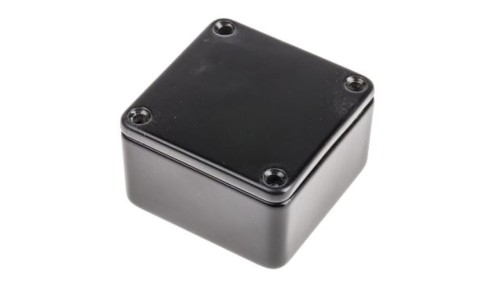 Obudowa ekranowana Czarny IP54, 50 x 50 x 31mm, RS PRO