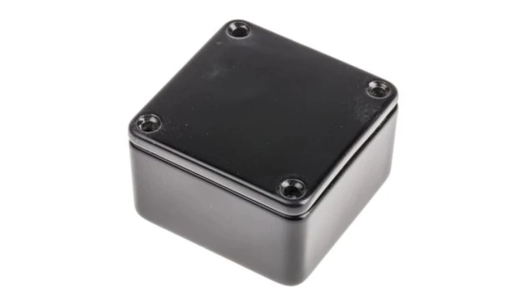 Obudowa ekranowana Czarny IP54, 50 x 50 x 31mm, RS PRO