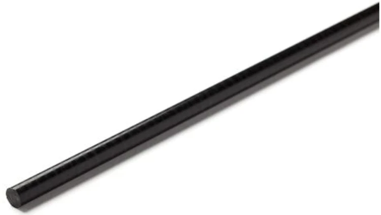 Pręt acetalowy, Ø 16mm x 1m, kolor: czarny