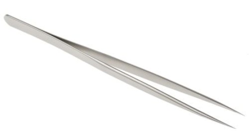 Pęseta, dł. 140, antymagnetyczna, materiał: Stal nierdzewna, RS PRO
