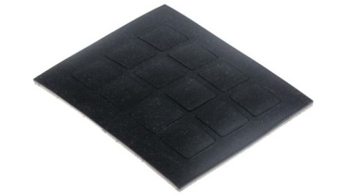 Podkładka antypoślizgowa, Klej, 20.5mm, Kwadratowa