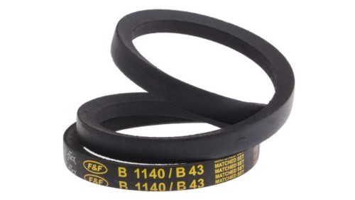 Pas napędowy, profil B, materiał: PET, guma, 17mm x 11mm x 1.09m, RS PRO