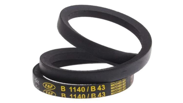 Pas napędowy, profil B, materiał: PET, guma, 17mm x 11mm x 1.09m, RS PRO