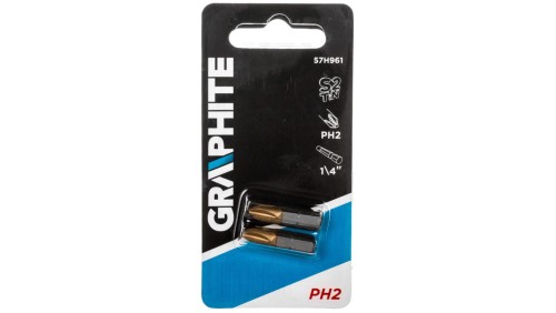 Końcówki wkrętakowe PH2 x 25 mm, 2 szt. /5kpl./