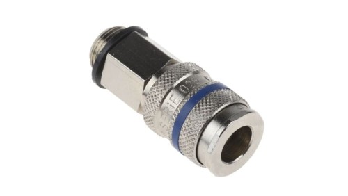 Szybkozłączka pneumatyczna, materiał Mosiądz, stal, złącze G 3/8 męskie, RS PRO CEJN 320, JWL 520, JWL 530, Parker PEF,