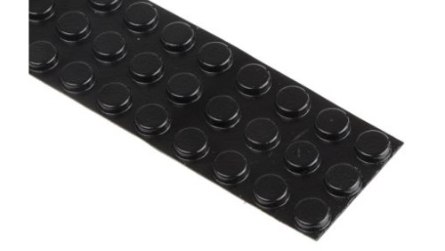 Nóżki antywibracyjne, 9.5mm, Okrągła